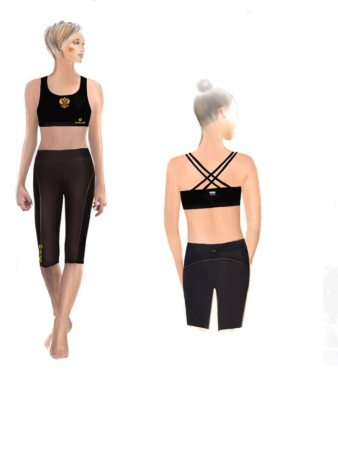 Легинсы короткие GOLD